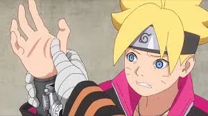 Frame de Boruto, momento en el que Naruto revela que Boruto uso un Kote para pasar el examen Chunnin